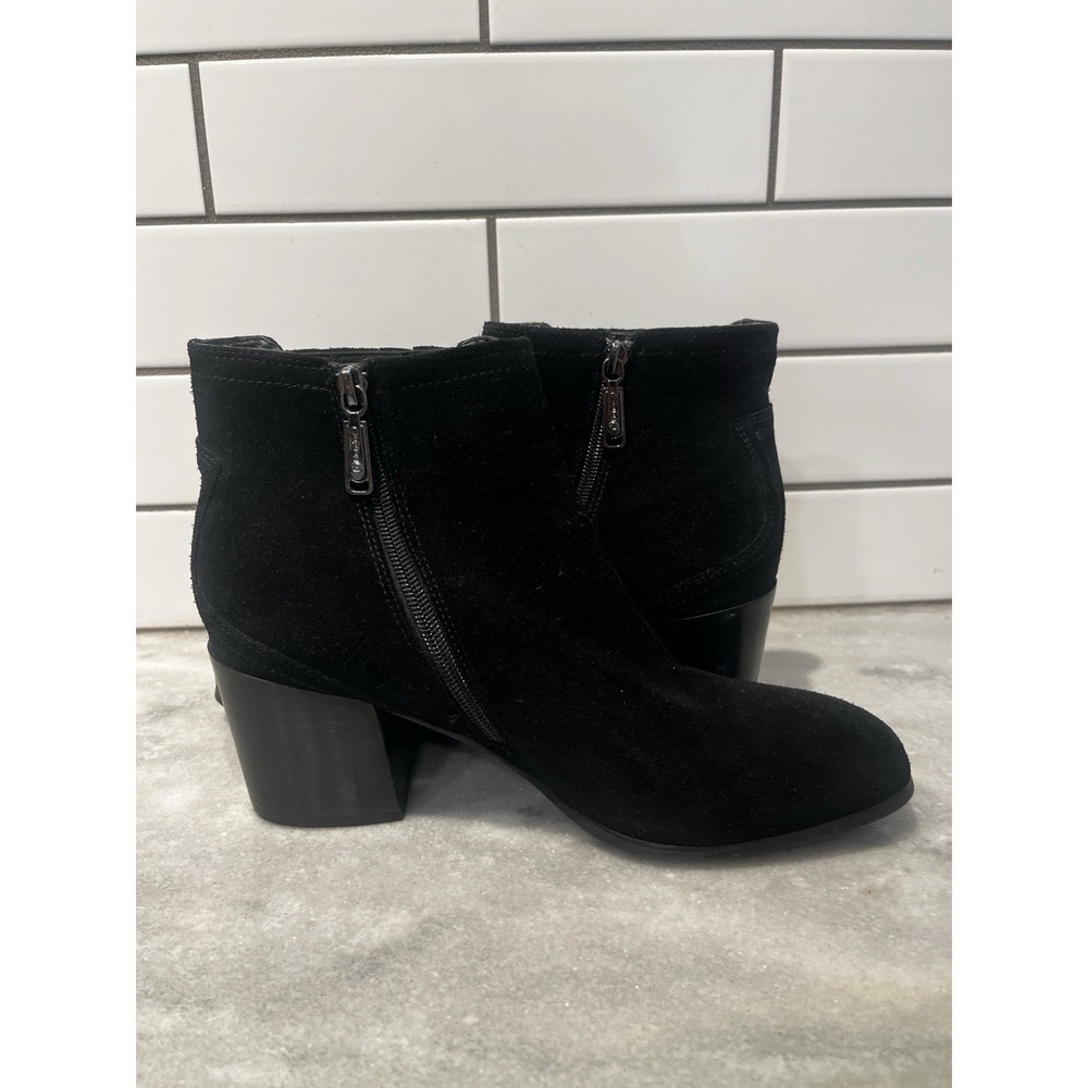 Blondo Sabina Black Suede Leather Waterproof Winter Ankle Boots Size 10 - Picture 7 of 12